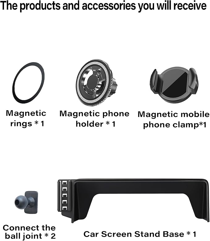 Magnetic Car Phone Mount for Honda Civic 2022-2026 / Acura Integra 2023-2025, for MagSafe Strong Magnets Cell Phone Holder 7/9-Inch Touchscreen Cradles, for iPhone Samsung Galaxy Google