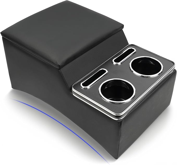 Center Console, Universal Front Bench Seat Consoles,Truck Seat Organizer and Storage,Center Console for Truck & Minivan & Car& SUV Cab Front Seat Bench Seat Storage Box (Regular)