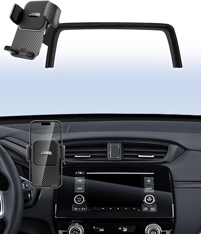 SKYLOTEC Car Phone Holder for Honda CR-V CRV 2017 2018 2019 2020 2021 2022 Accessories 5/7-Inch Screen Fixed Clip, Automobile Cradles Phone Mount, Cell Phone Base Not Block Air Vent