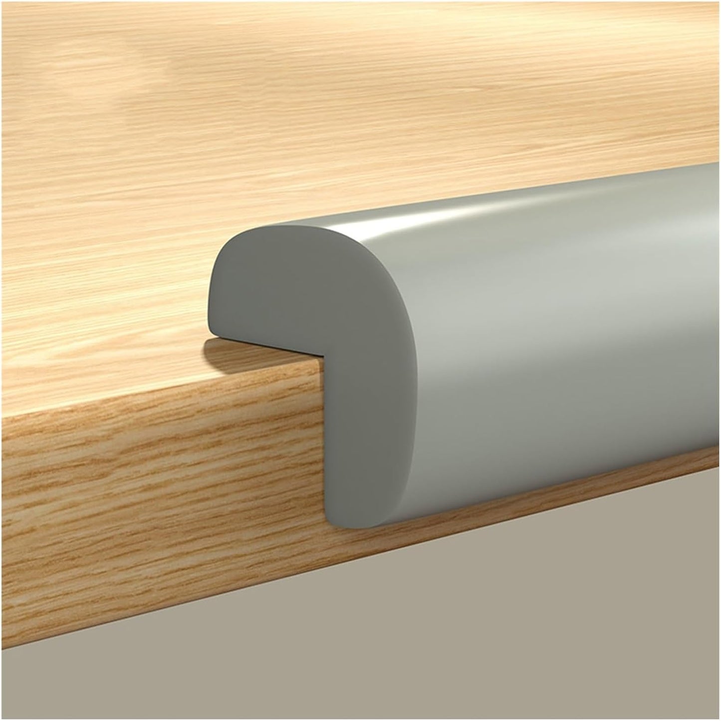 XPLKQXE Sharp Edge Safety Corner Edge Foam Padding, Edge Guards Bumpers Adhesive, Edge Corner Protector Guards for Table Edges & Sharp Corners(Gray,1pcs)