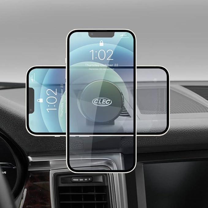 BEERTE Car Phone Holder fit for Porsche Macan 2015-2025 and Porsche Cayenne 2019-2023,Strong Magnetic Phone Mount Rotatable Adjustable Safe Convenient Phone Navigation for 4-7 inch Smartphone