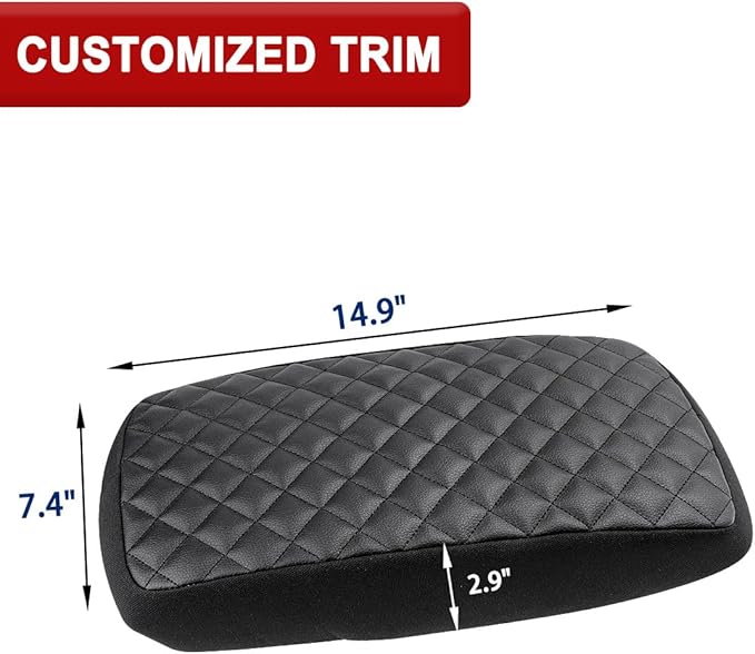 KBH Center Console Armrest Cover for Toyota Camry 2007 2008 2009 2010 2011, Middle Console Lid Protector, Arm Rest Pad Accessories, Anti-Scratch, Vinyl Leather, Black