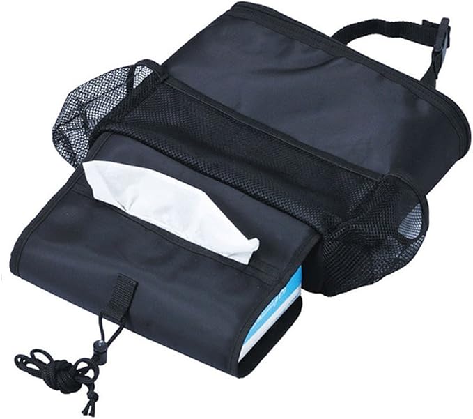 KAFEEK Car Seat Organizer/Auto Seat Back Organizer/Multi-Pocket Travel Insulated Drinks Holder Cooler/Storage Bag Cool Wrap Bottle Bag with Mesh Pockets(Heat-Preservation)