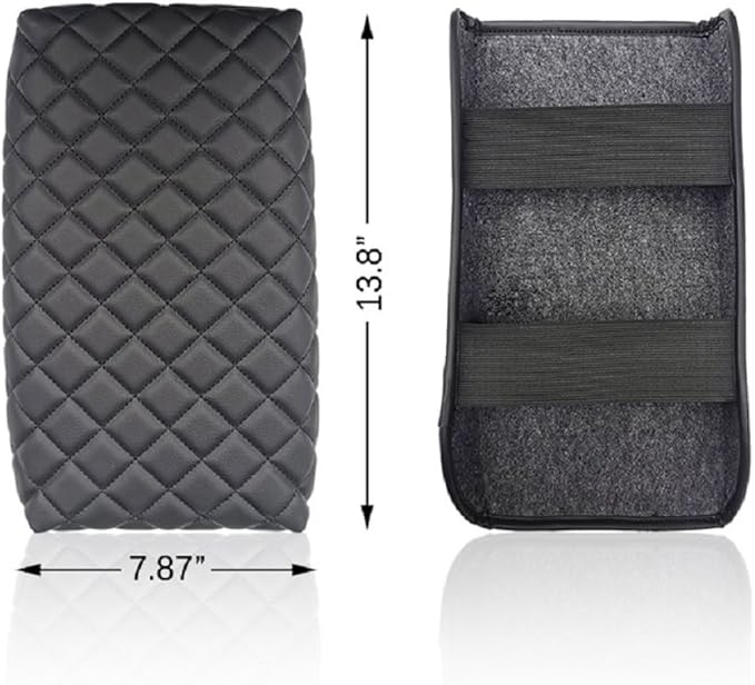 Mrtech Fit for 11th Gen Civic Armrest Cover, PU Leather Center Console Pad Cushion, Waterproof Arm Rest Protector Compatible with Honda Civic 2022-2024