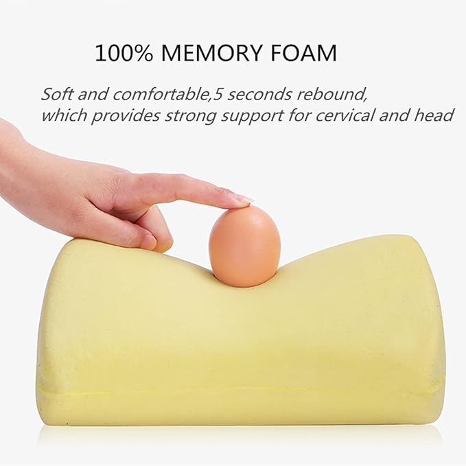 Car Seat Neck Pillow, Headrest Cushion Relieve Neck Pain for & Muscle Tension,100% Memory Foam Neck Support Head Pillow for Ergonomic Design