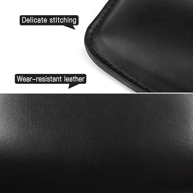 4 Pack Auto Center Console Elbow Leg Knee Pad, Leather Armrest Cover Cushion for SUV/Truck/Car, Universal Interior Accessories