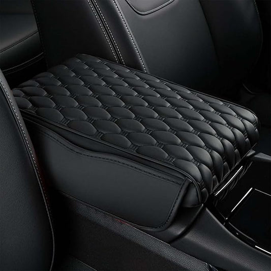 Car Center Console Cover for Lincoln Nautilus 2019-2022, PU Leather Auto Center Console Pad Car Armrest Cushion Car Interior Accessories,Black