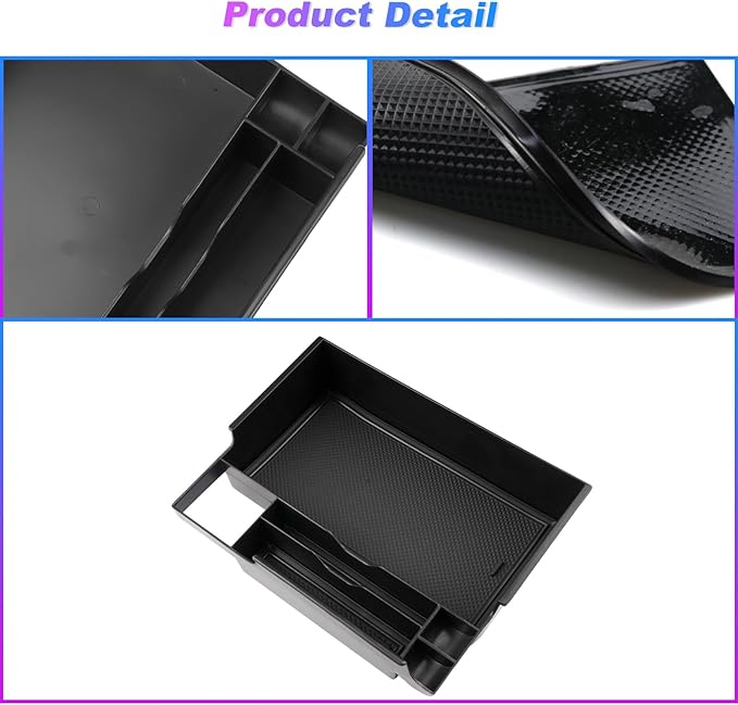 SXCY for 2023 2024 2025 2026 Ford Explorer Center Console Organizer for Ford Explorer 2020-2026 Accessories for 2023-2026 FordExplorer Console Organizer 2025 2026 Explorer Accessories(Black)