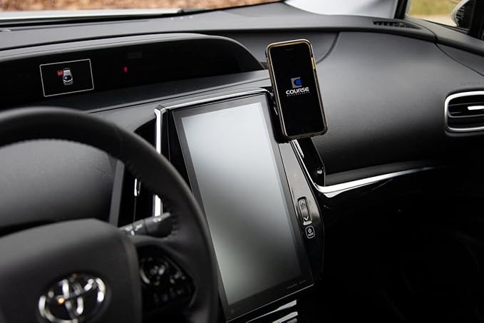 Course Motorsports DirectFit Magnetic Phone Mount and Car Phone Holder for Toyota Prius Prime (2019-2022) - Magnetic Head