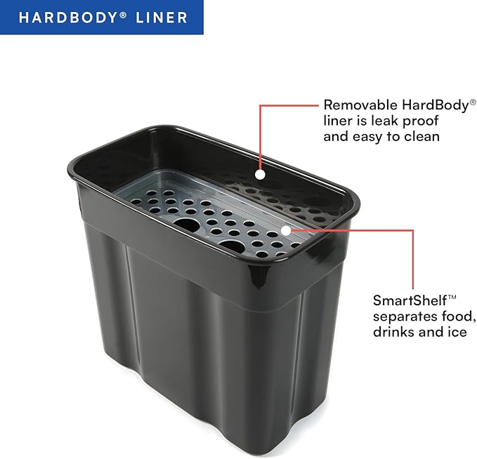 Titan by Arctic Zone Deep Freeze Cooler - Zipperless Hardbody Cooler - Deep Freeze Insulation, HardBody Liner, and SmartShelf