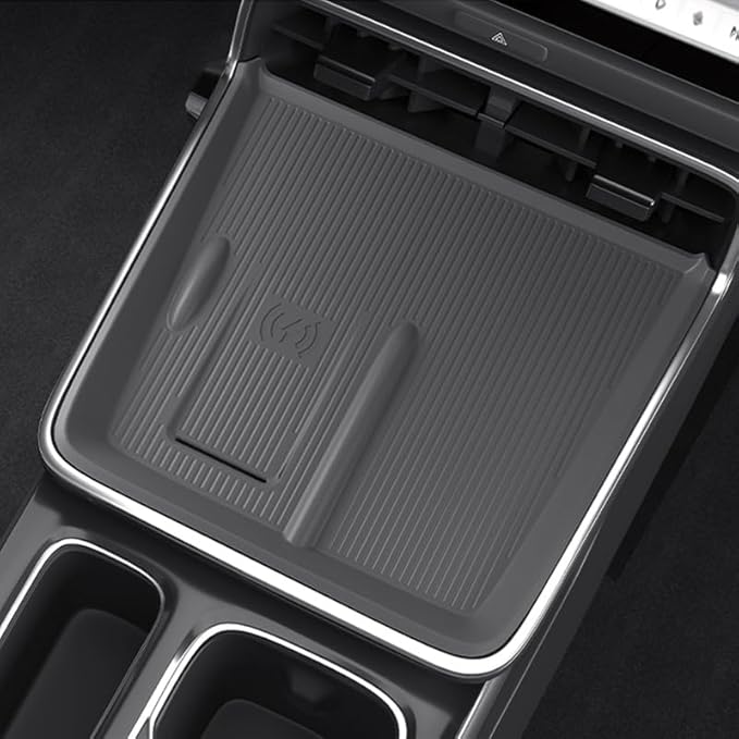 Centre Control Wireless Charging Mat for Toyota Bozhi 3X bz3x 2025 Full Cover pad Non-Slip Silicone Mat Wireless Charger Mat Accessories (Black)