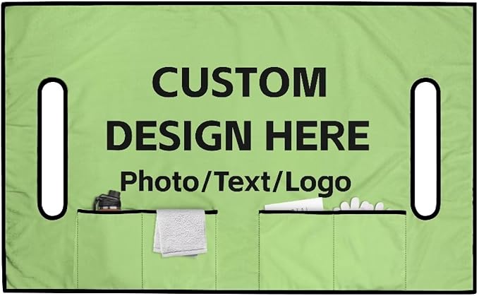 Biyejit Golf Cart Seat Covers with 4 Pockets Golf Cart Seat Towel Blanket Fits 2-Seat Golf Carts, Golf Cart Accessories