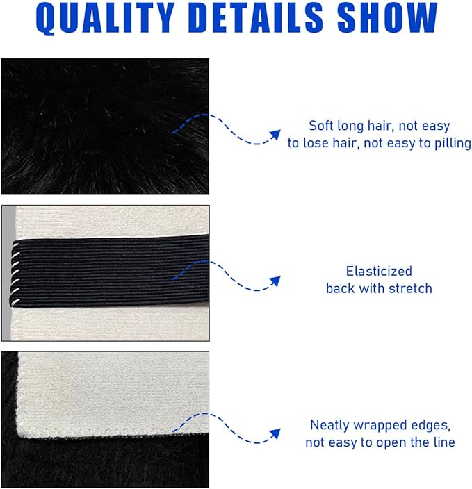 Furry Car Center Console Cover, 11.8"×7.9" Sheepskin Wool Armrest Box Cushion Pad, Comfort Soft Auto Center Console Protector, Interior Decor Accessories for Most Vehicles (Black)