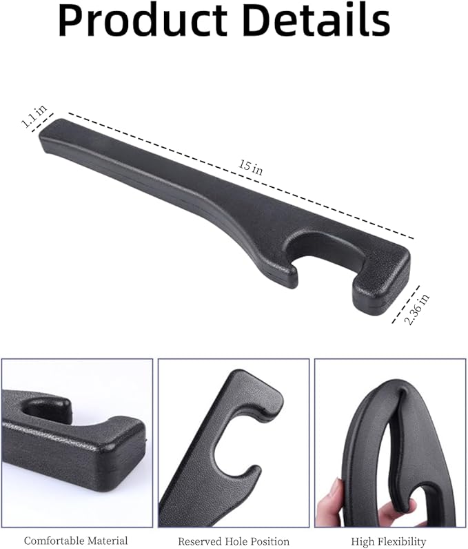 Hiseanllo Car Seat Gap Filler 2 Pack, Universal Fit PU Leather Car Seat Gap Plug to Fill The Gap Between Seat and Console, Car Seat Crevice Blocker Stop Things from Dropping