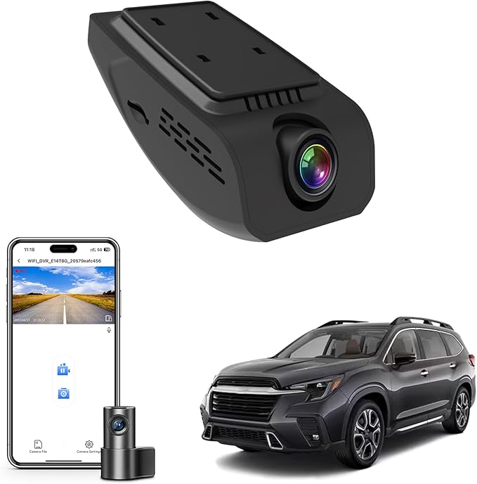 Mangoal Front 4K & Rear 1080P Dash Cam Custom fit for Subaru Ascent 2023 2024 2025 2026 (Model B),Limited Onyx Edition Premium Touring etc, Integrated OEM Look, UHD 2160P Video, App & WiFi, 128GB Card
