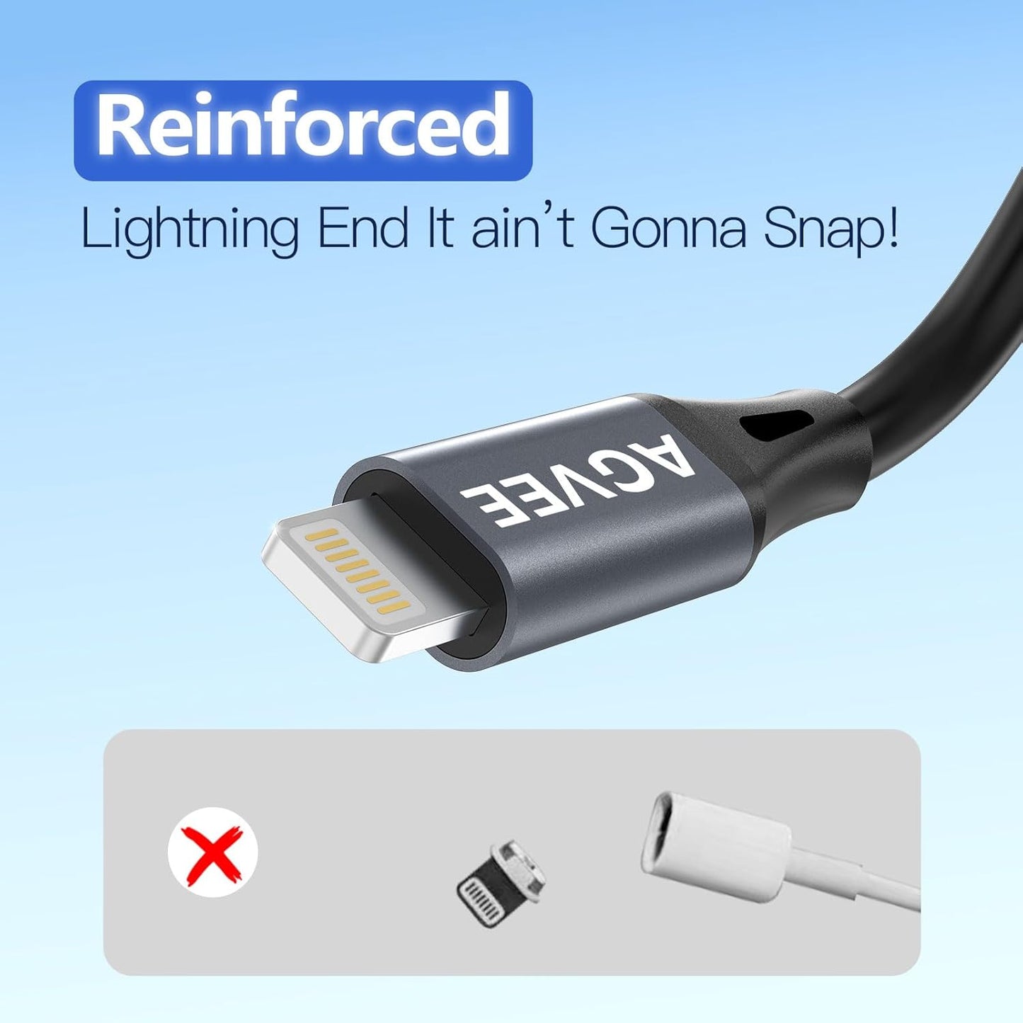 AGVEE 5ft Coiled Short USB-C to Lightning Charging Cable [MFI Certified] 30W PD Fast Charger Cord in Car for iPhone 14/13/12/11/XS/8/7/6/5 CarPlay, iPad, iPod, Dark Gray
