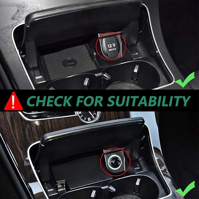 Wireless Car Charger for Mercedes Benz C-Class GLC AMG 2015-2022, 15W Fast Charging Phone Charger Pad for Mercedes-Benz C180/C200/C260/C300/C450 GLC200/GLC260/GLC300 AMG C43/C63/GLC43/GLC63