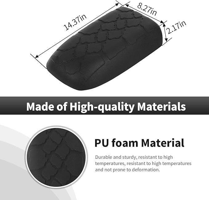 CheroCar Center Console Armrest Cover Fit for Bronco Sport 2 or 4 Door 2021+, Center Console Armrest Box Cushion Soft Arm Rest Pad, Scratch Resistance Armrest Cover, Automotive Interior Accessories