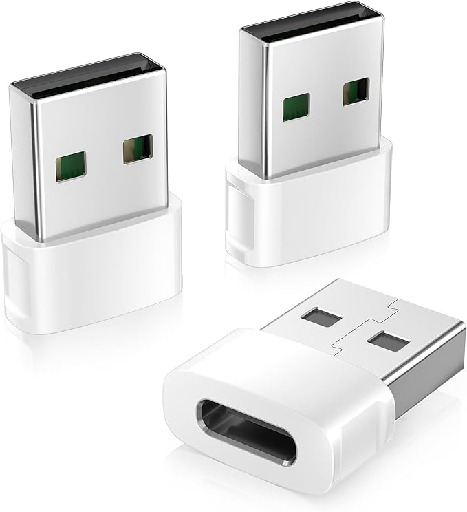 Basesailor for Apple Watch 11 Charger Adapter 3Pack,USB to USB C Converter Type C to USBA Charger Cable USBC Cord Block for iPhone 17 17e Air 16 15 Pro Max,Airpods Pro 3,iPad mini,Samsung Galaxy S26