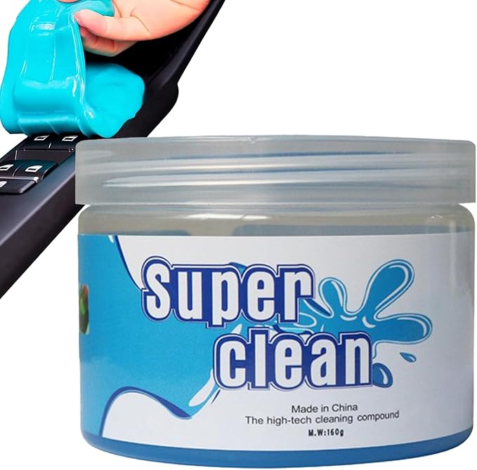 Car Cleaning Gel – 160g Keyboard and Car Interior Detailing Tool | Dust and Dirt Removal Gel for Vent Dashboard Console Steering Wheel Laptop Camera