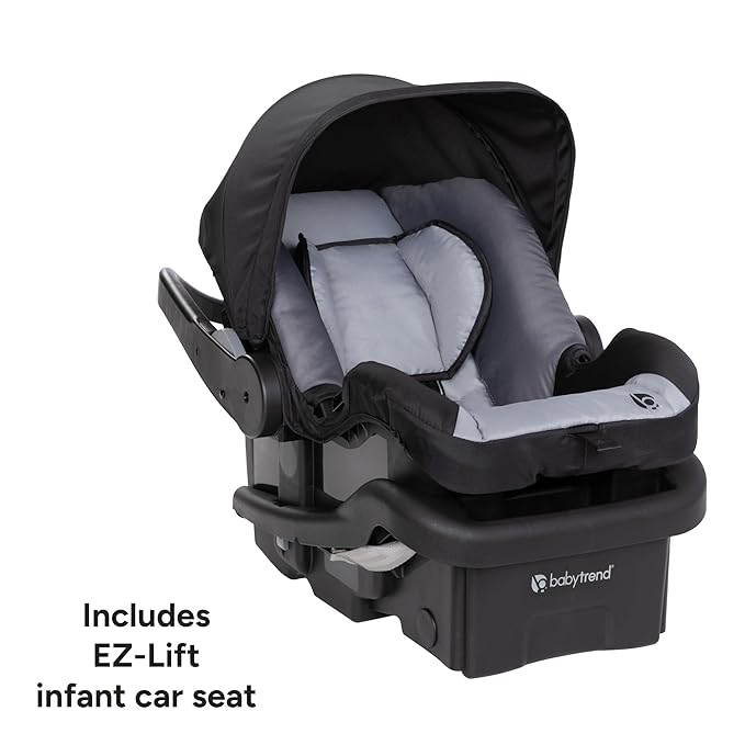 Baby Trend Venture 3-Wheel Stroller Travel System, Dash Black