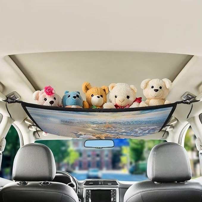 Car Roof Storage Bag Shell Starfish Multi-Purpose Seat Organizer All Car Storage Organizers One Size Inner Car Accessories