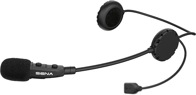 Sena 3S Plus Boom Motorcycle Bluetooth Headset, Black