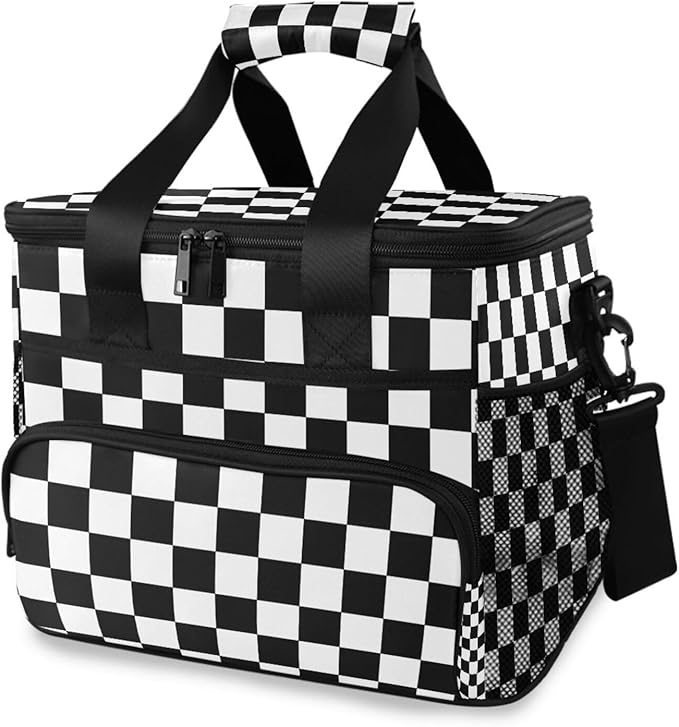 Cooler Bag Insulated Picnic Bag Large Lunch Box Reusable Tote Bag Soft Sided Portable Beach Cooler Grocery Camping