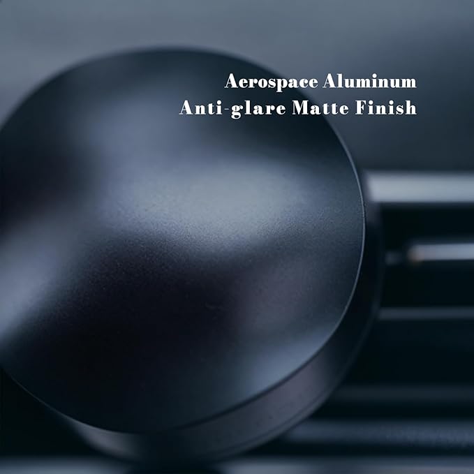 THEDOTS Silver Car Vent Clip Air Freshener, Reusable Car Scent Diffuser, Car Accessories, Frosted Ebony Scent