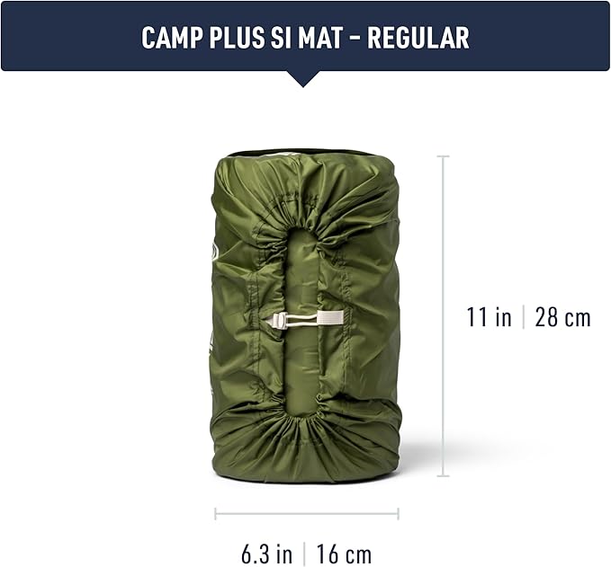 Sea to Summit Camp Plus Self-Inflating Foam Sleeping Mat for Camping - Tapered - Regular (72 x 22 x 2.6 inches)