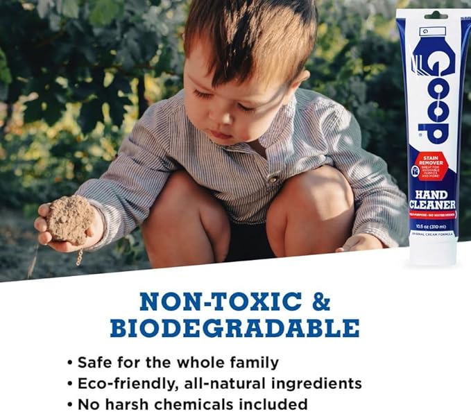 GOOP Original Multi-Purpose Waterless Hand Cleaner & Stain Remover - 10.5 oz Tube