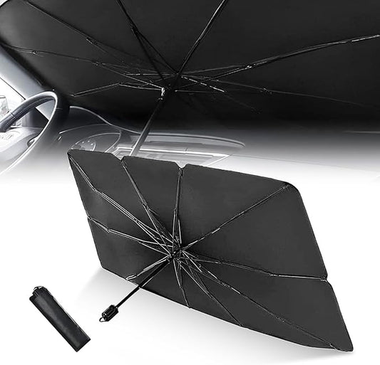 1 PC Windshield Sun Shade for Car, Foldable Reflective Sunshade for Car Front Window Protect Vehicle from UV Sun and Heat, Keeps Vehicle Cool Fit Most Vehicles (55 x 31 inches)
