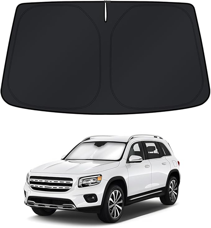 KUST Windshield Sun Shade for Mercedes-Benz GLB 2020-2022 2023 2024 2025 2026 Window Accessories Sunshade Sun Visor Protector Foldable Block UV Rays