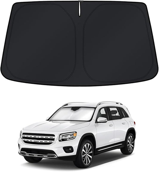 KUST Windshield Sun Shade for Mercedes-Benz GLB 2020-2022 2023 2024 2025 2026 Window Accessories Sunshade Sun Visor Protector Foldable Block UV Rays