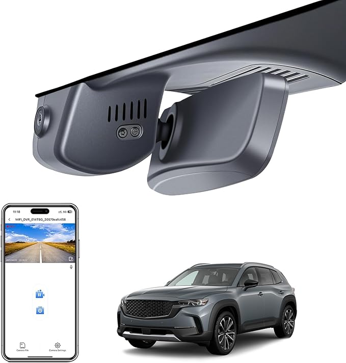 mangoal STARVIS 2 Front 4K HDR Dash Cam IMX678, Custom Fit for Mazda CX-50 2025 2026(Model B), 5GHz WiFi, GPS, 64GB Card