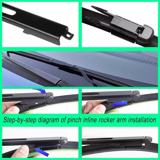 3 Wiper Front and Rear Wiper Blades for Ford Focus 2012-2018, OE Original Style (28″/28″ Front/12″ Rear) For My Car