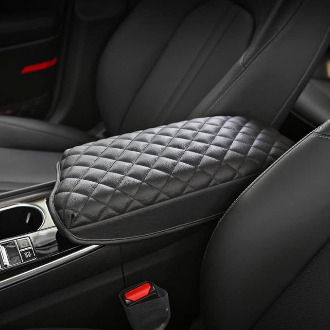 KMMOTORS Sonata(2020-2025) DN8, Center Console Cover, Armrest Cushion, Console Protector, Sonata Accessories (DN8, Black)