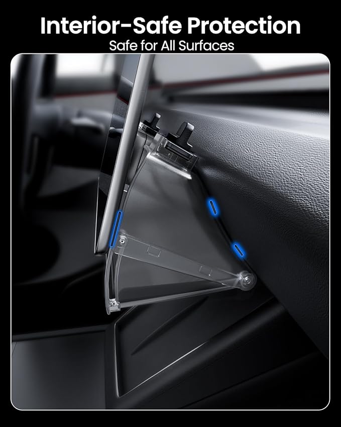 REEVAA Upgraded Tesla Model Y Hidden Under Screen Storage Box for Model Y 2020-2026 (Fit New Model Y Juniper) [One-tap Open & Stable Installation] Model Y Accessories, Center Console Organizer Tray