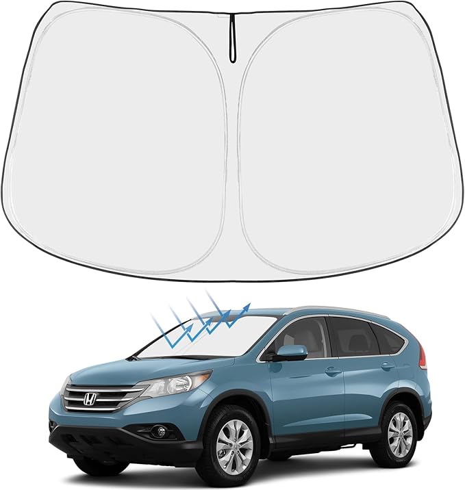 Proadsy 2026 Upgrade Front Windshield Sun Shade Foldable Sunshade Protector Custom Fit for 2012-2016 CRV CR-V SUV LX EX EX-L EX-L Navi Touring Accessories