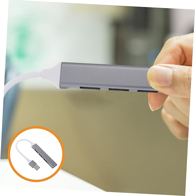 Uonlytech USB Hub Multi-Port Splitter for Laptop and Desktop High-Speed USB Expansion Hub for Multiple Devices for Car and Home Use