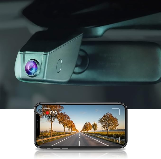Fitcamx 4K Dash Cam Suitable for Ford Escape Explorer & Lincoln Aviator Nautilus Navigator Corsair, Integrated OEM Look, UHD 2160P Video WiFi, G-Sensor, Loop Recording, Easy to Install, 64GB Card
