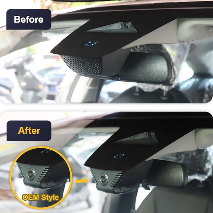 Fitcamx 4K Dash Cam Suitable for Honda Accord 2023 2024 2025 Hybrid LX Sport EX Touring EX-L (Gen11), OEM Look, 2160P UHD Video, Built-in WiFi & APP, Loop Recording, G-Sensor, Plug & Play, 64GB Card