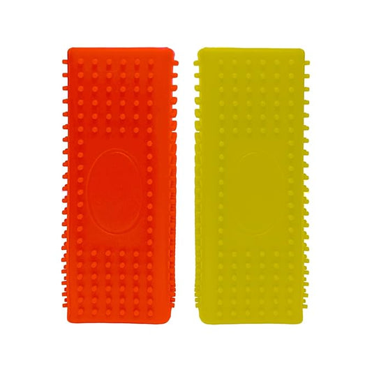 2pcs Pet Hair Remover, Dog Cat Block Roller Cleaner, Car Carpet Cleaner Brush for Small Animals, Pet Hair Removal Tool for Interior, Furniture, Sofa, Car Seat(Yellow+Orange)