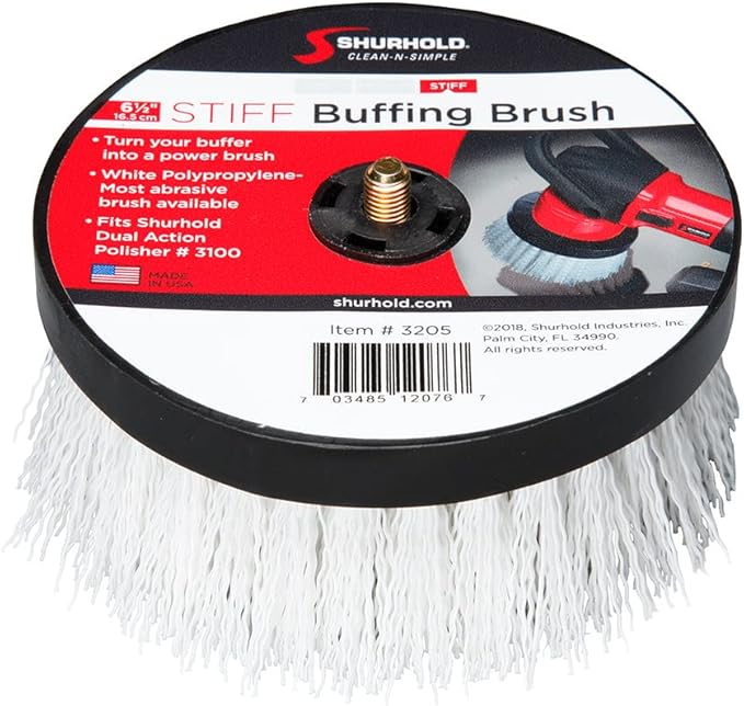 Shurhold 6-½" Stiff Brush f/Dual Action Polisher