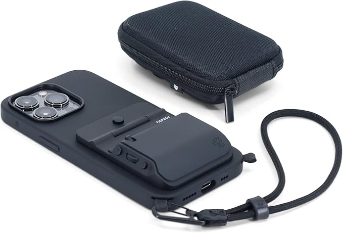 FJORDEN Pro Bundle for iPhone 15 Pro Max - Includes Fjorden Camera Grip, MagSafe iPhone Case, Wrist Strap & Carry Case - Shoot Like A Pro with Your iPhone