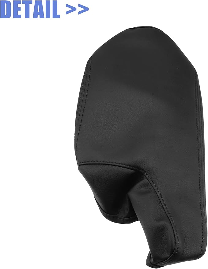 X AUTOHAUX Car Center Console Armrest Cover for Mazda 3 2014-2016 Faux Leather Interior Arm Rest Cover Elbow Cushion Pad Black