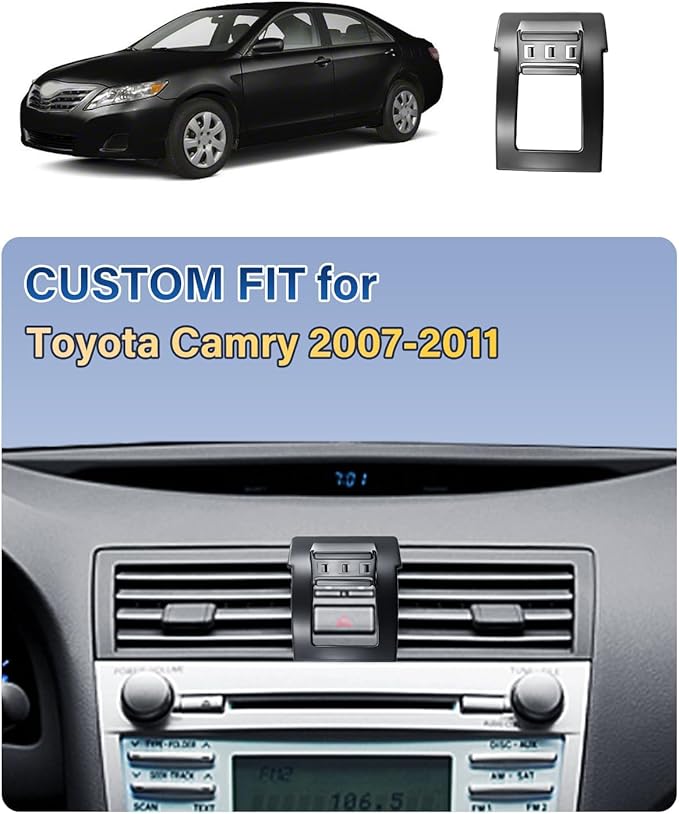 SKYLOTEC Phone Holder for Toyota Camry 2007 2008 2009 2010 2011 Accessories Car Magnetic Phone Mount Compatible with MagSafe, Strong Magnets Fast Wireless Charger Cell Phone Base
