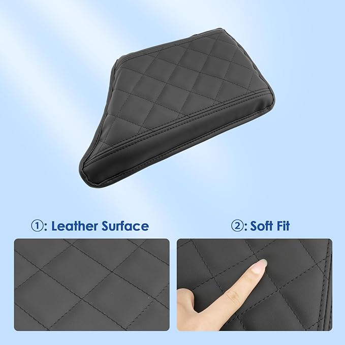 2023 2024 2025 XC90 Center Console Cover for Volvo XC90 (Core/Plus/Ultra/Ultimate/Recharge), Waterproof&Comfy Leather Cushion 2024 Console XC90 Armrest Cover 2025 XC90 Accessories (Padded)
