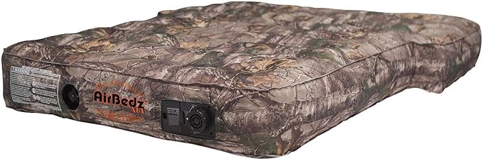 Pittman Outdoors AirBedz Rear Seat Air Mattress for SUV & Crossovers, Built-in Air Pump, Storage Bag, Patch Kit,Camo, 66" L x 52" W x 10" H, One Size, Camouflage