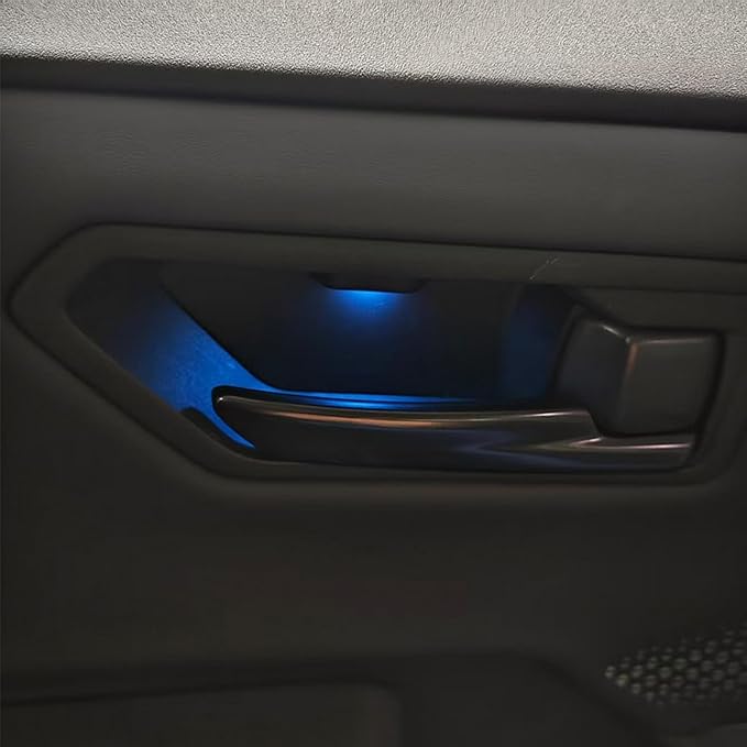 L2R for Toyota RAV4 XA60 (2026) Door Handle Bowl Ambient Lighting LED Neon Light Kit Car Interior Decorative Accessories 1 Set (Blue Lighted)